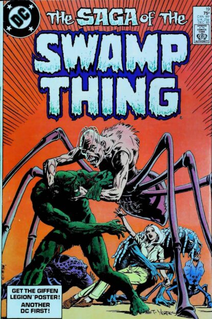 Couverture de SAGA OF SWAMP THING (1982) #19 - par Tom Yeates - lecubeacomics.com