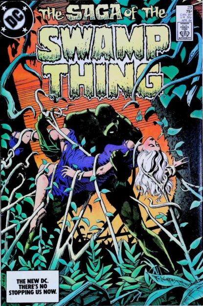 SAGA OF SWAMP THING (1982) #23 - DC Comics - lecubeacomics.com Couverture de SAGA OF SWAMP THING (1982) #23 - par Tom Yeates - lecubeacomics.com