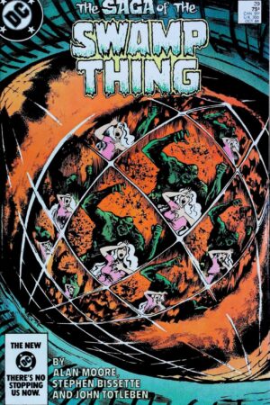 Couverture de SAGA OF SWAMP THING (1982) #29 - par Steve Bissette - lecubeacomics.com