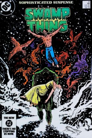Couverture de SAGA OF SWAMP THING (1982) #31 - par John Totleben - lecubeacomics.com