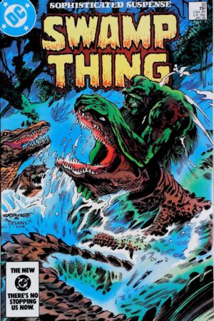 Couverture de SAGA OF SWAMP THING (1982) #32 - par Steve Bissette - lecubeacomics.com