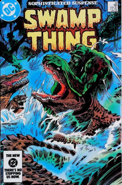 SAGA OF SWAMP THING (1982) #32 - DC Comics - lecubeacomics.com Couverture de SAGA OF SWAMP THING (1982) #32 - par Steve Bissette - lecubeacomics.com