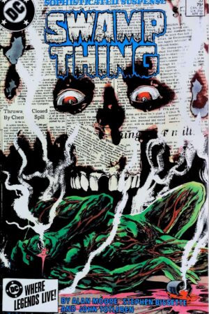 Couverture de SAGA OF SWAMP THING (1982) #35 - par Steve Bissette - lecubeacomics.com