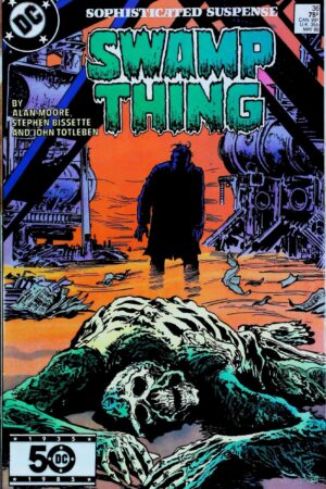 Couverture de SAGA OF SWAMP THING (1982) #36 - par Steve Bissette - lecubeacomics.com
