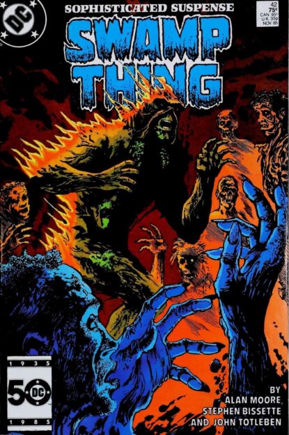 SAGA OF SWAMP THING (1982) #42 - DC Comics - lecubeacomics.com Couverture de SAGA OF SWAMP THING (1982) #42 - par Steve Bissette - lecubeacomics.com