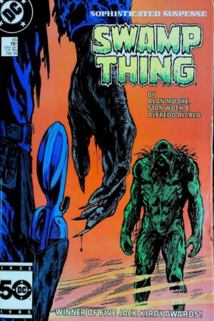 Couverture de SAGA OF SWAMP THING (1982) #45 - par John Totleben - lecubeacomics.com