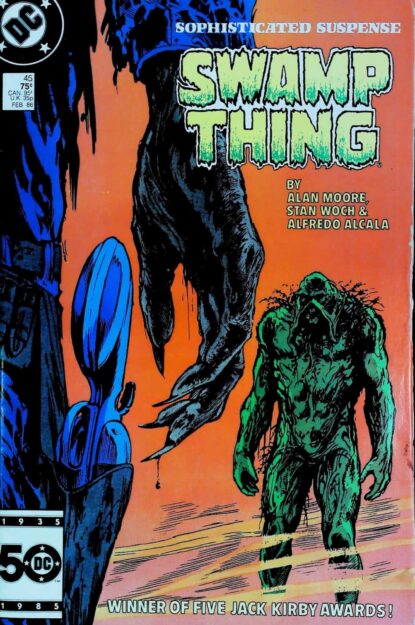 SAGA OF SWAMP THING (1982) #45 - DC Comics - lecubeacomics.com Couverture de SAGA OF SWAMP THING (1982) #45 - par John Totleben - lecubeacomics.com