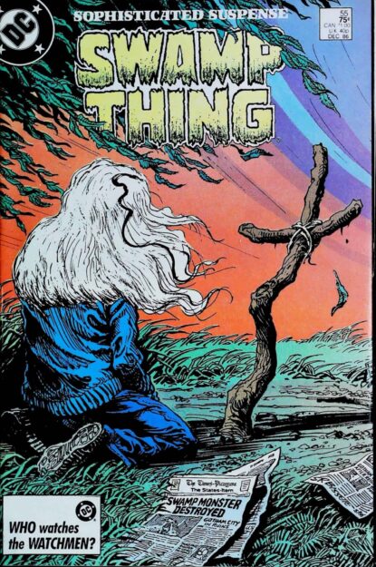 Couverture de SWAMP THING (1986) #55 - par Steve Bissette - lecubeacomics.com