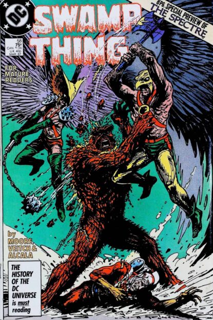 Couverture de SWAMP THING (1986) #58 - par Steve Bissette - lecubeacomics.com