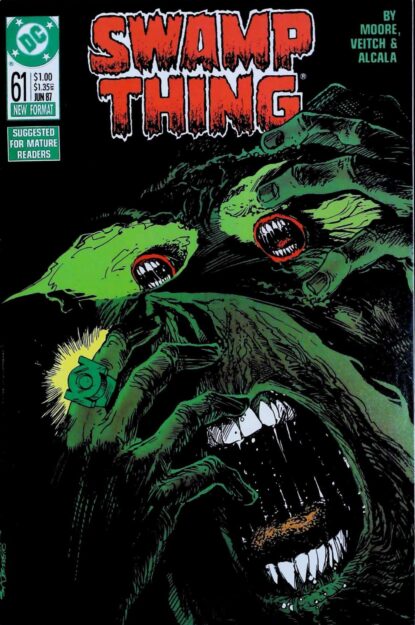 SWAMP THING (1986) #61 - DC Comics - lecubeacomics.com Couverture de SWAMP THING (1986) #61 - par Steve Bissette - lecubeacomics.com