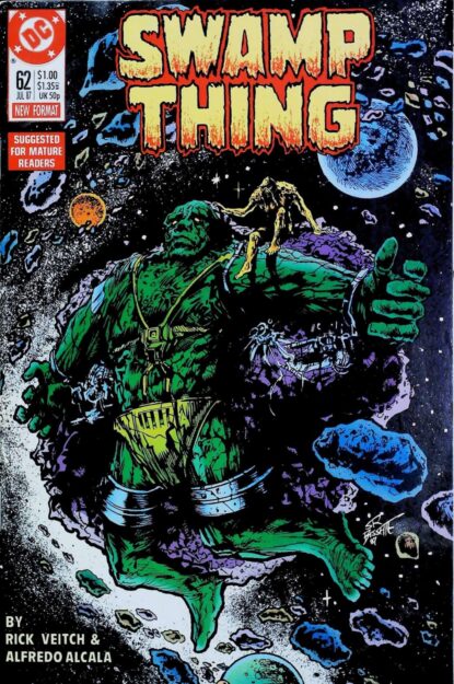 SWAMP THING (1986) #62 - DC Comics - lecubeacomics.com Couverture de SWAMP THING (1986) #62 - par Steve Bissette - lecubeacomics.com