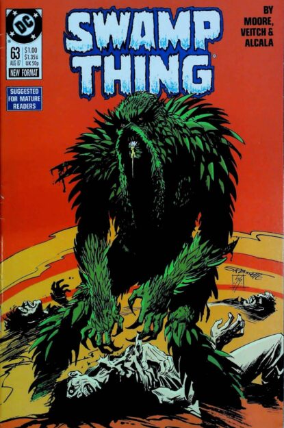 Couverture de SWAMP THING (1986) #63 - par Steve Bissette - lecubeacomics.com