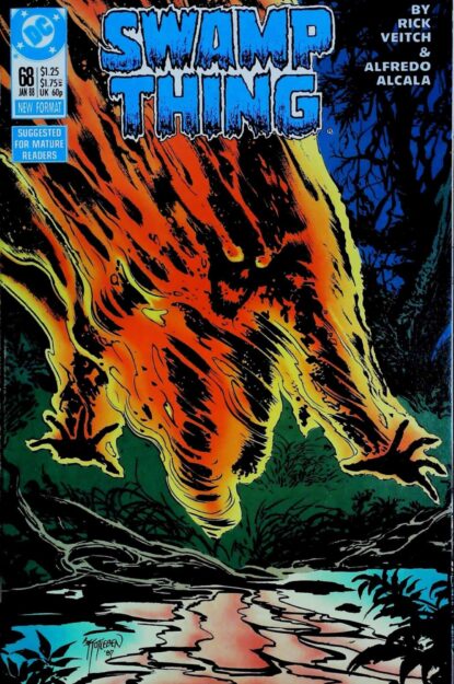 SWAMP THING (1986) #68 - DC Comics - lecubeacomics.com Couverture de SWAMP THING (1986) #68 - par John Totleben - lecubeacomics.com