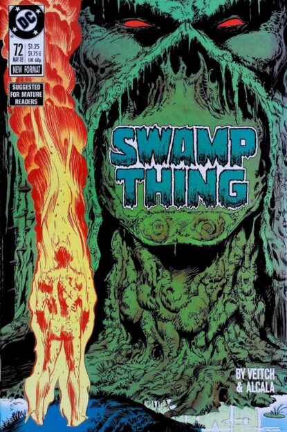 SWAMP THING (1986) #72 - DC Comics - lecubeacomics.com Couverture de SWAMP THING (1986) #72 - par Tom Yeates - lecubeacomics.com