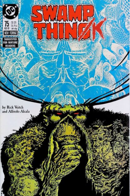 SWAMP THING (1986) #75 - DC Comics - lecubeacomics.com Couverture de SWAMP THING (1986) #75 - par Rick Veitch - lecubeacomics.com