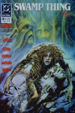 Couverture de SWAMP THING ANNUAL (1985) #5 - par John Totleben - lecubeacomics.com