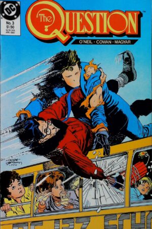 Couverture de QUESTION (1986) #3 - par Bill Sienkiewicz - lecubeacomics.com