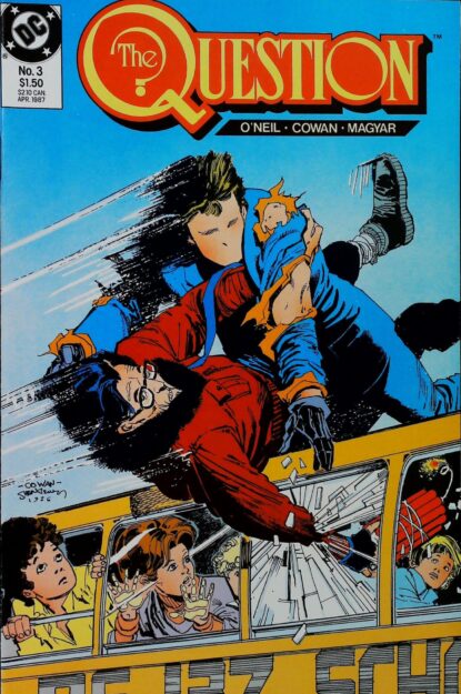Couverture de QUESTION (1986) #3 - par Bill Sienkiewicz - lecubeacomics.com