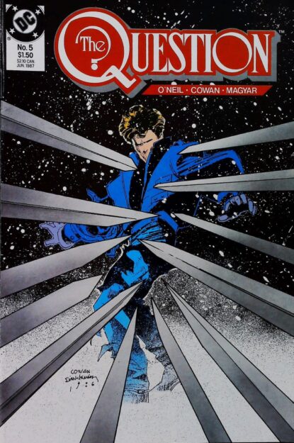 QUESTION (1986) #5 - DC Comics - lecubeacomics.com Couverture de QUESTION (1986) #5 - par Bill Sienkiewicz - lecubeacomics.com