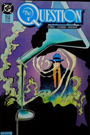 Couverture de QUESTION (1986) #6 - par Bill Sienkiewicz - lecubeacomics.com