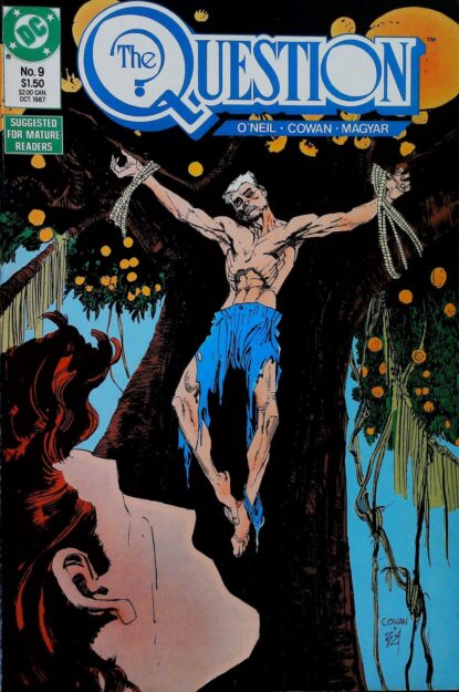 QUESTION (1986) #9 - DC Comics - lecubeacomics.com Couverture de QUESTION (1986) #9 - par Bill Sienkiewicz - lecubeacomics.com