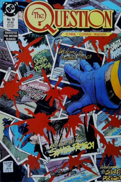 QUESTION (1986) #10 - DC Comics - lecubeacomics.com Couverture de QUESTION (1986) #10 - par Bill Sienkiewicz - lecubeacomics.com