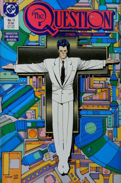 QUESTION (1986) #11 - DC Comics - lecubeacomics.com Couverture de QUESTION (1986) #11 - par Bill Sienkiewicz - lecubeacomics.com