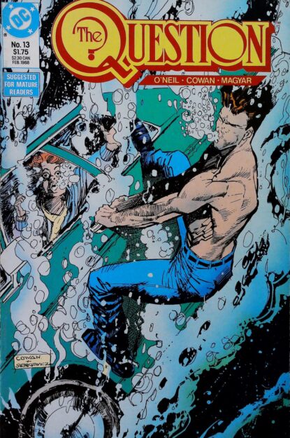 QUESTION (1986) #13 - DC Comics - lecubeacomics.com Couverture de QUESTION (1986) #13 - par Bill Sienkiewicz - lecubeacomics.com