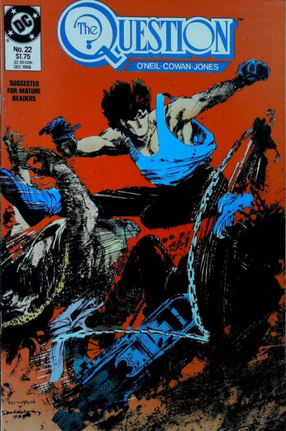 QUESTION (1986) #22 - DC Comics - lecubeacomics.com Couverture de QUESTION (1986) #22 - par Bill Sienkiewicz - lecubeacomics.com