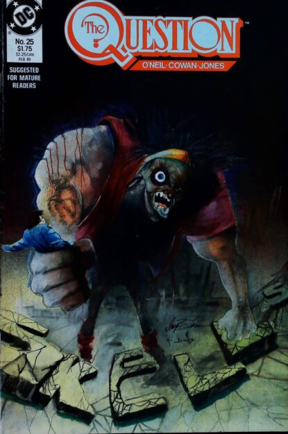 QUESTION (1986) #25 - DC Comics - lecubeacomics.com Couverture de QUESTION (1986) #25 - par Denys Cowan - lecubeacomics.com