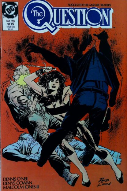 QUESTION (1986) #28 - DC Comics - lecubeacomics.com Couverture de QUESTION (1986) #28 - par Denys Cowan - lecubeacomics.com