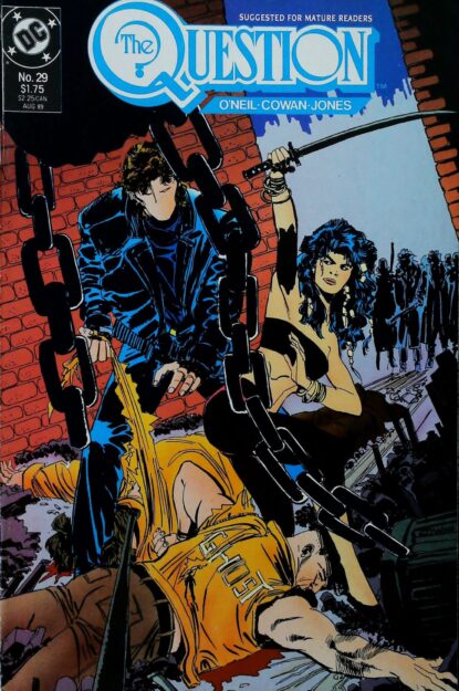 QUESTION (1986) #29 - DC Comics - lecubeacomics.com Couverture de QUESTION (1986) #29 - par Denys Cowan - lecubeacomics.com