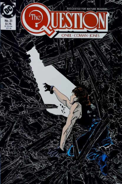 QUESTION (1986) #31 - DC Comics - lecubeacomics.com Couverture de QUESTION (1986) #31 - par Denys Cowan - lecubeacomics.com