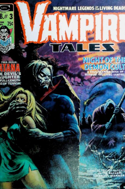 VAMPIRE TALES (1973) #3 - Marvel - lecubeacomics.com Couverture de VAMPIRE TALES (1973) #3 - par Luis Dominguez - lecubeacomics.com