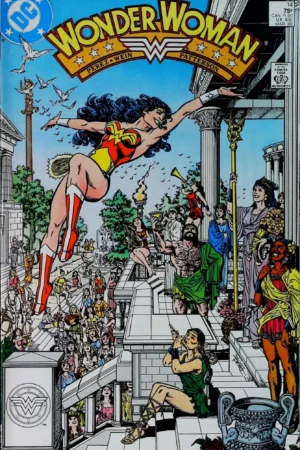 Couverture de WONDER WOMAN (1987) #14 - par George Perez - lecubeacomics.com
