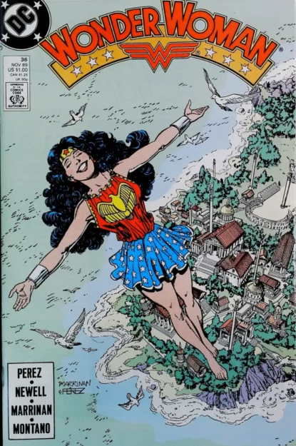 WONDER WOMAN (1987) #36 - DC Comics - lecubeacomics.com Couverture de WONDER WOMAN (1987) #36 - par Chris Marrinan - lecubeacomics.com