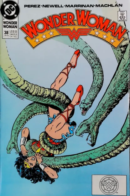 WONDER WOMAN (1987) #38 - DC Comics - lecubeacomics.com Couverture de WONDER WOMAN (1987) #38 - par Chris Marrinan - lecubeacomics.com