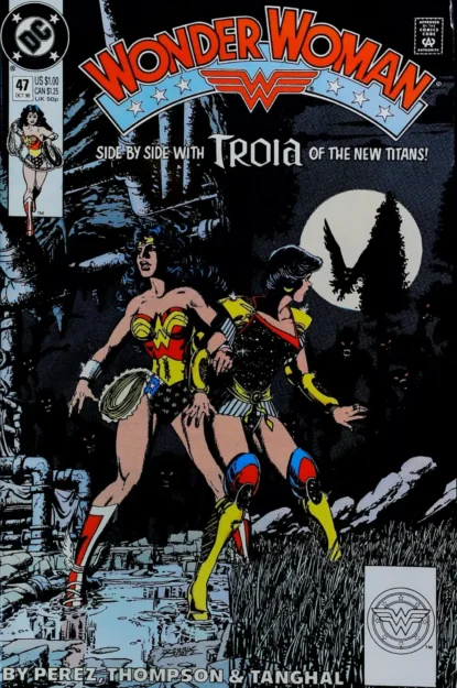 WONDER WOMAN (1987) #47 - DC Comics - lecubeacomics.com Couverture de WONDER WOMAN (1987) #47 - par George Perez - lecubeacomics.com