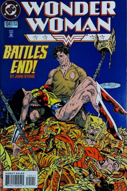 WONDER WOMAN (1987) #104 - DC Comics - lecubeacomics.com Couverture de WONDER WOMAN (1987) #104 - par John Byrne - lecubeacomics.com