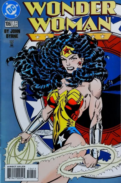 WONDER WOMAN (1987) #106 - DC Comics - lecubeacomics.com Couverture de WONDER WOMAN (1987) #106 - par John Byrne - lecubeacomics.com