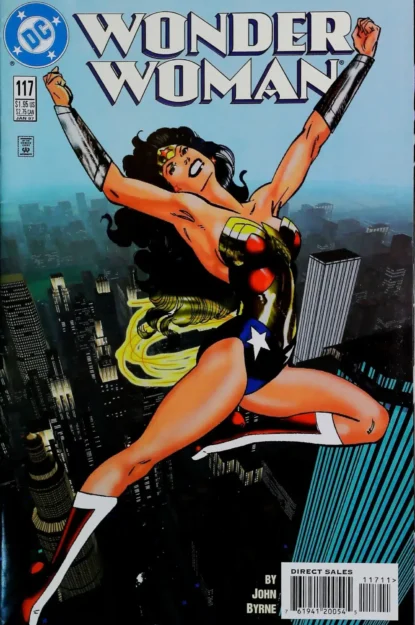 Couverture de WONDER WOMAN (1987) #117 - par John Byrne - lecubeacomics.com