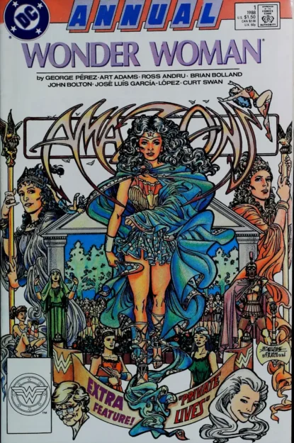 WONDER WOMAN ANNUAL (1989) #1 - DC Comics - lecubeacomics.com Couverture de WONDER WOMAN ANNUAL (1989) #1 - par George Perez - lecubeacomics.com
