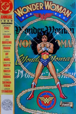 Couverture de WONDER WOMAN ANNUAL (1989) #2 - par George Perez - lecubeacomics.com