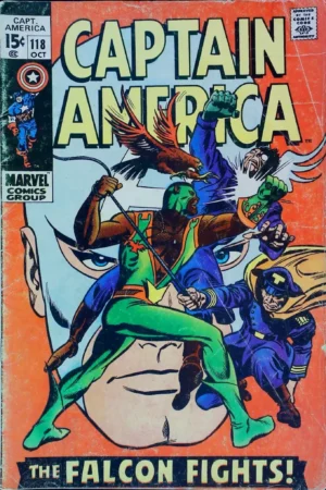 Couverture de CAPTAIN AMERICA (1968) #118 - par Gene Colan - lecubeacomics.com