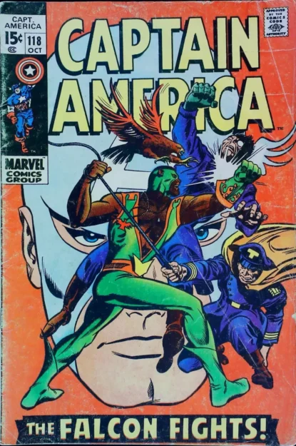 CAPTAIN AMERICA (1968) #118 - Marvel - lecubeacomics.com Couverture de CAPTAIN AMERICA (1968) #118 - par Gene Colan - lecubeacomics.com