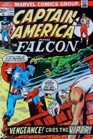 Couverture de CAPTAIN AMERICA (1968) #157 - par Sal Buscema - lecubeacomics.com