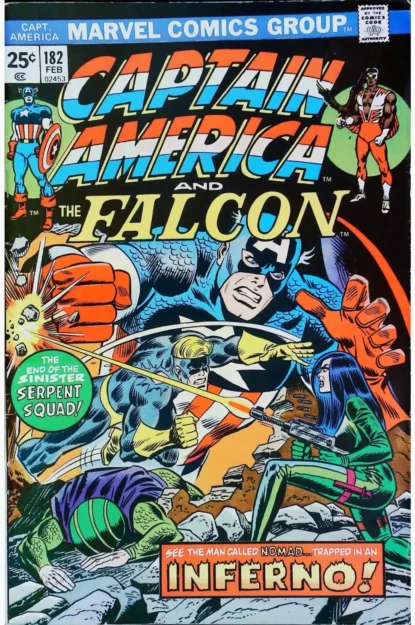 CAPTAIN AMERICA (1968) #182 - Marvel - lecubeacomics.com Couverture de CAPTAIN AMERICA (1968) #182 - par Frank Giacoia - lecubeacomics.com