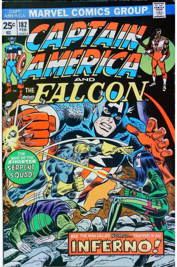 Captain America #182, exemplaire FN 6.0, recto