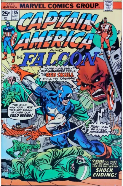 CAPTAIN AMERICA (1968) #185 - Marvel - lecubeacomics.com Couverture de CAPTAIN AMERICA (1968) #185 - par Frank Giacoia - lecubeacomics.com
