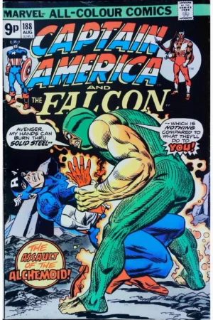 Couverture de CAPTAIN AMERICA (1968) #188 - par Gaspar Saladino - lecubeacomics.com